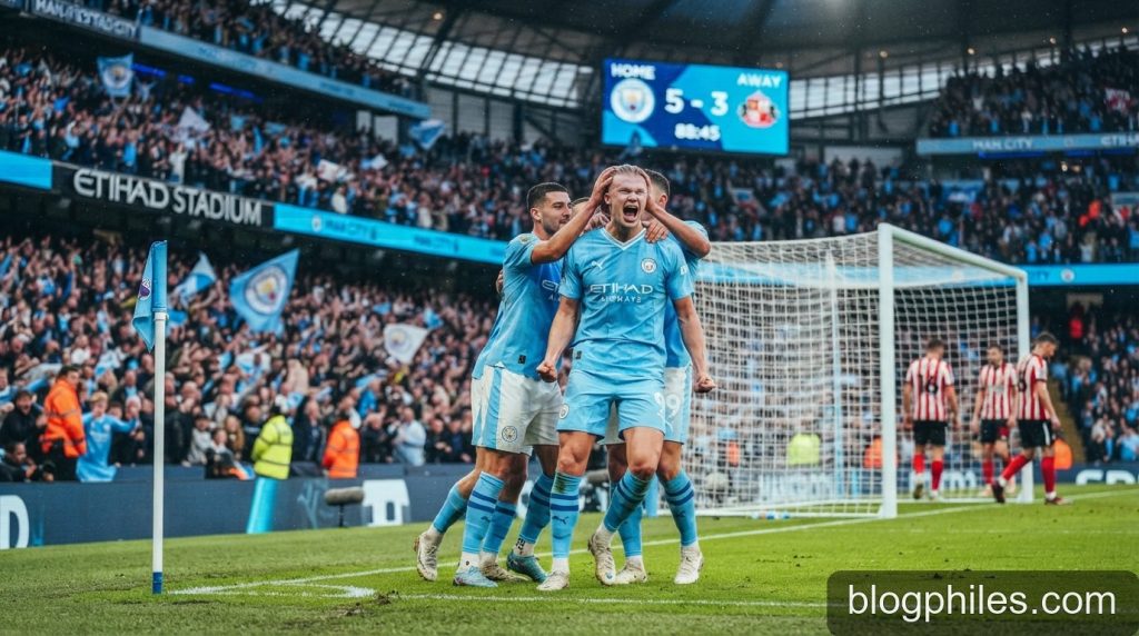 Ngoại hạng Anh vòng 5: Man City độc chiếm đỉnh bảng sau màn rượt đuổi tỷ số nghẹt thở