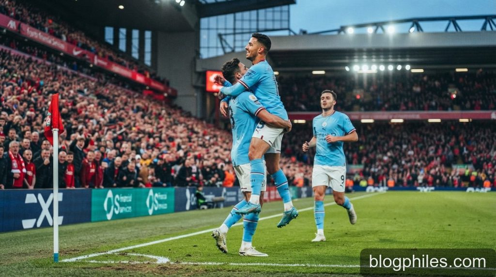 Ngoại hạng Anh vòng 6: Man City thị uy sức mạnh tại Anfield, Arsenal bám đuổi quyết liệt